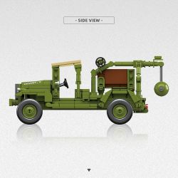 THIRDPARTY 300015 XE TẢI M6 1:35 tỷ lệ 1:35 bộ đồ chơi xếp lắp ráp ghép mô hình Military Army M6 TRUCK Quân Sự Bộ Đội 323 khối