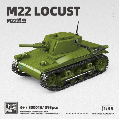 THIRDPARTY 300016 M22 LOCUST 1:35 bộ đồ chơi xếp lắp ráp ghép mô hình Military Army Quân Sự Bộ Đội 393 khối