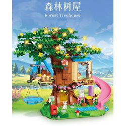 FORANGE FC3518 3518 NGÔI NHÀ TRÊN CÂY bộ đồ chơi xếp lắp ráp ghép mô hình Creator TREE HOUSE Sáng Tạo 731 khối
