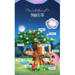 FORANGE FC3518 3518 NGÔI NHÀ TRÊN CÂY bộ đồ chơi xếp lắp ráp ghép mô hình Creator TREE HOUSE Sáng Tạo 731 khối