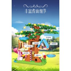 FORANGE FC3518 3518 NGÔI NHÀ TRÊN CÂY bộ đồ chơi xếp lắp ráp ghép mô hình Creator TREE HOUSE Sáng Tạo 731 khối