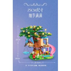 FORANGE FC3518 3518 NGÔI NHÀ TRÊN CÂY bộ đồ chơi xếp lắp ráp ghép mô hình Creator TREE HOUSE Sáng Tạo 731 khối