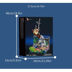 XBERT 66067 CÁ MẬP TRẮNG LỚN bộ đồ chơi xếp lắp ráp ghép mô hình Movie & Game GREAT WHITE SHARK'S ATTACK Phim Và Trò Chơi 2932 khối