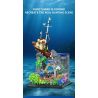 XBERT 66067 CÁ MẬP TRẮNG LỚN bộ đồ chơi xếp lắp ráp ghép mô hình Movie & Game GREAT WHITE SHARK'S ATTACK Phim Và Trò Chơi 2932 khối