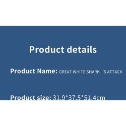 XBERT 66067 CÁ MẬP TRẮNG LỚN bộ đồ chơi xếp lắp ráp ghép mô hình Movie & Game GREAT WHITE SHARK'S ATTACK Phim Và Trò Chơi 2932 khối