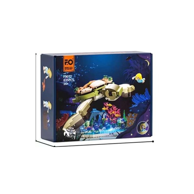 LUMIBRICKS FUNWHOLE F9072 9072 RÙA SAN HÔ MỘNG DU bộ đồ chơi xếp lắp ráp ghép mô hình Arts & Crafts 835 khối