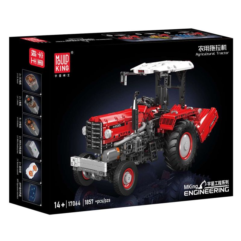 MouldKing 17064 Mould King 17064 MÁY KÉO NÔNG NGHIỆP bộ đồ chơi xếp lắp ráp ghép mô hình Technic AGRICULTURAL TRACTOR Kỹ Thuật Công Nghệ Cao Mô Hình Phương Tiện 1857 khối