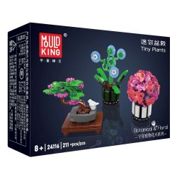 MouldKing 24116 Mould King 24116 CÂY CHẬU NHỎ bộ đồ chơi xếp lắp ráp ghép mô hình Creator TINY PLANTS Sáng Tạo 211 khối