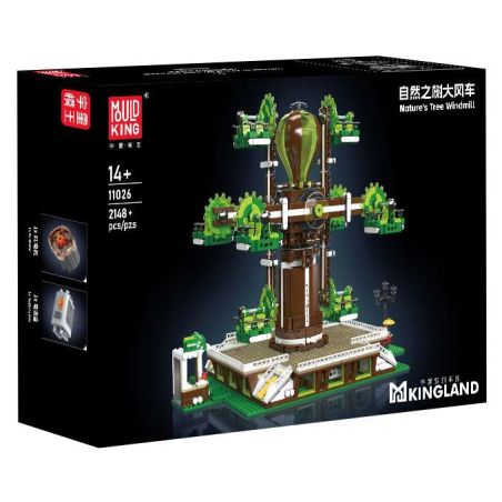 MouldKing 11026 Mould King 11026 CÂY TỰ NHIÊN bộ đồ chơi xếp lắp ráp ghép mô hình Creator NATURE'S TREE WINDMILL Sáng Tạo 2148 khối