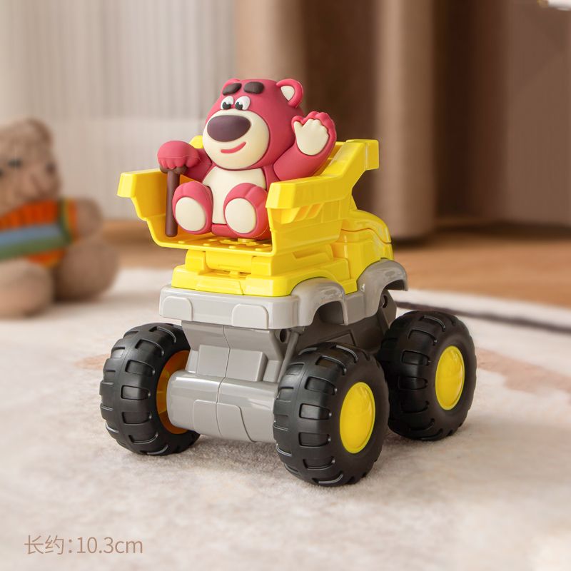 PLEYERID M38-LS021 LS021 M38LS021 38-LS021 DISNEY GẤU DÂU ĐƯỢC LẮP RÁP VÀ LÀM ĐẦY XE KỸ THUẬT bộ đồ chơi xếp lắp ráp ghép mô hình Pre-School Mẫu Giáo 11 khối