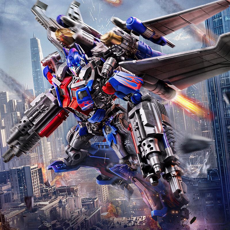 BLOKEES 71187 TRANSFORMERS BEYOND EDITION TURNS MARCH DARK TIME WING OPTIMUS PRIME DX CC21 bộ đồ chơi xếp lắp ráp ghép mô hình Movie & Game Phim Và Trò Chơi