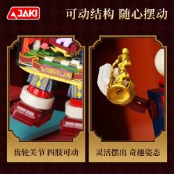 JAKI AK065 TIDE IDEA SÁNG TẠO NHÀ HÁT KHÔNG TRỌNG LƯỢNG CỦA RABBIT bộ đồ chơi xếp lắp ráp ghép mô hình MR RABBIT