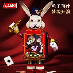 JAKI AK065 TIDE IDEA SÁNG TẠO NHÀ HÁT KHÔNG TRỌNG LƯỢNG CỦA RABBIT bộ đồ chơi xếp lắp ráp ghép mô hình MR RABBIT