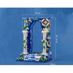 MOYU BLOCK MY97159 97159 CỔNG BẦU TRỜI ĐẦY SAO TƯỞNG TƯỢNG bộ đồ chơi xếp lắp ráp ghép mô hình Arts & Crafts 1745 khối