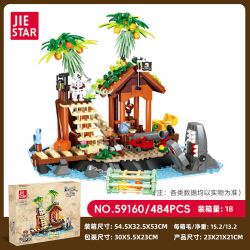 JIESTAR 59160 RẠN SAN HÔ ĐEN bộ đồ chơi xếp lắp ráp ghép mô hình Pirates Of The Caribbean BLACKCAYS Cướp Biển Vùng Caribe 484 khối