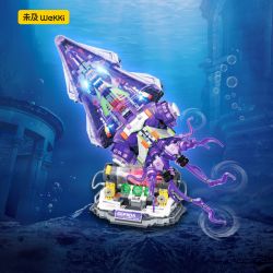 WEKKI 506700 BIÊN NIÊN SỬ MÁY MÓC BIỂN SQUID BLADE bộ đồ chơi xếp lắp ráp ghép mô hình MARINETIC CHRONICLES SEPIIDA-01