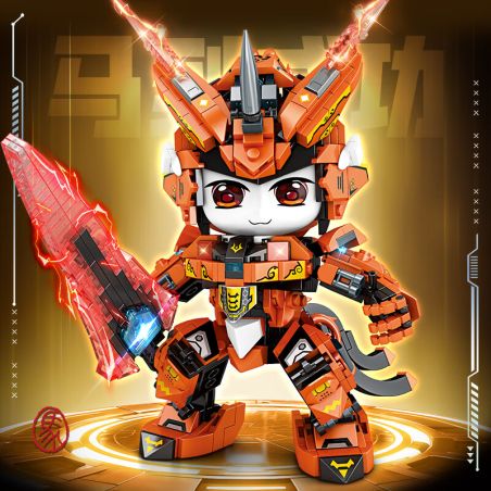 TOPTOYSGO 8816 MƯỜI HAI DẤU HIỆU HOÀNG ĐẠO NGỰA ẢO TƯỞNG WU bộ đồ chơi xếp lắp ráp ghép mô hình 573 khối