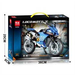 MINGDI LEIBAO K2206 2206 XE MÁY ĐẦU CRF 300CC 4500RR ĐUA bộ đồ chơi xếp lắp ráp ghép mô hình Technic Kỹ Thuật Công Nghệ Cao Mô Hình Phương Tiện 341 khối