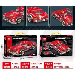 MINGDI LEIBAO K3205 3205 ĐUA XE bộ đồ chơi xếp lắp ráp ghép mô hình Racers Đua Tốc Độ 323 khối