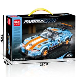 MINGDI LEIBAO K3206 3206 ĐUA XE bộ đồ chơi xếp lắp ráp ghép mô hình Racers Đua Tốc Độ 333 khối