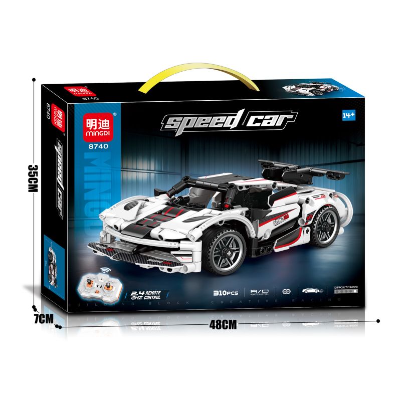 MINGDI LEIBAO 8740 ĐUA XE bộ đồ chơi xếp lắp ráp ghép mô hình Technic Kỹ Thuật Công Nghệ Cao Mô Hình Phương Tiện 310 khối