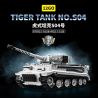 12GO 97012 97015 TIGER TANK S04 SỐ 1322 1:28 bộ đồ chơi xếp lắp ráp ghép mô hình Military Army Quân Sự Bộ Đội 1628 khối