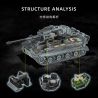 12GO 97012 97015 TIGER TANK S04 SỐ 1322 1:28 bộ đồ chơi xếp lắp ráp ghép mô hình Military Army Quân Sự Bộ Đội 1628 khối