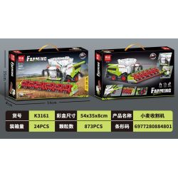 MINGDI LEIBAO K3161 3161 MÁY GẶT LÚA MÌ bộ đồ chơi xếp lắp ráp ghép mô hình City Thành Phố 873 khối