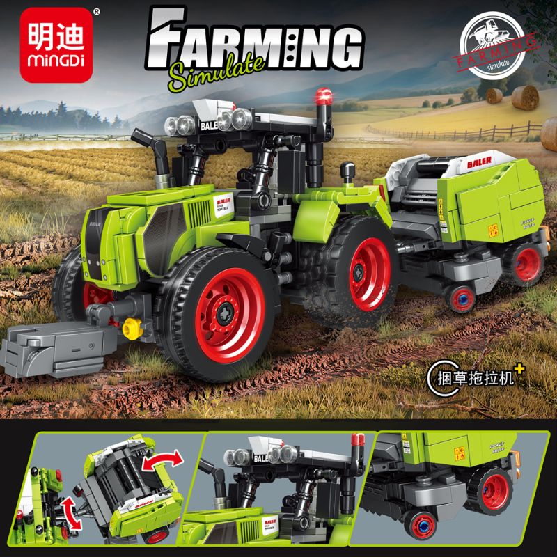 MINGDI LEIBAO K3162 3162 MÁY KÉO CỎ DẠI bộ đồ chơi xếp lắp ráp ghép mô hình City Thành Phố 794 khối