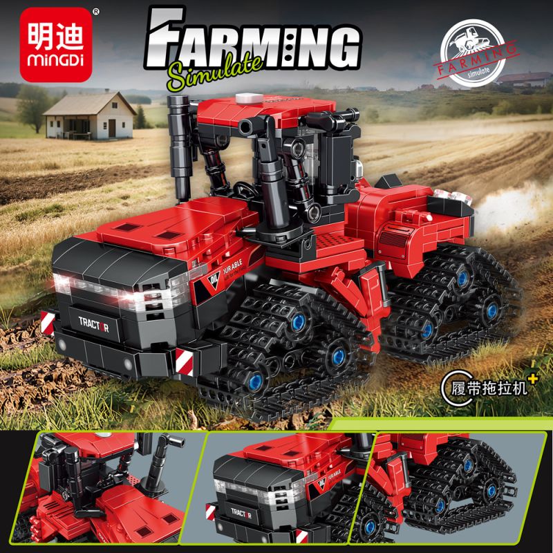 MINGDI LEIBAO K3163 3163 MÁY KÉO BÒ bộ đồ chơi xếp lắp ráp ghép mô hình City Thành Phố 767 khối