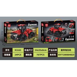 MINGDI LEIBAO K3163 3163 MÁY KÉO BÒ bộ đồ chơi xếp lắp ráp ghép mô hình City Thành Phố 767 khối