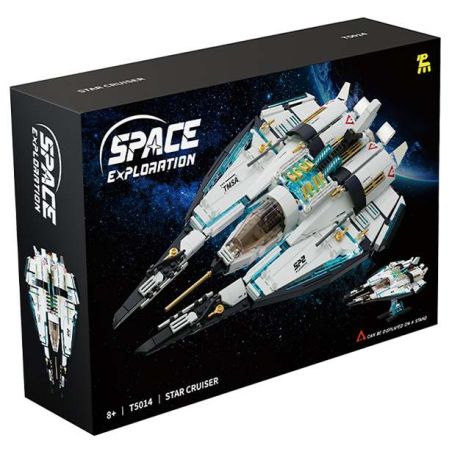 TAKUGI T5014 5014 MÁY BAY CHIẾN ĐẤU HÀNH TRÌNH GIỮA CÁC VÌ SAO bộ đồ chơi xếp lắp ráp ghép mô hình SPACE EXPLANATION STAR CRUISER