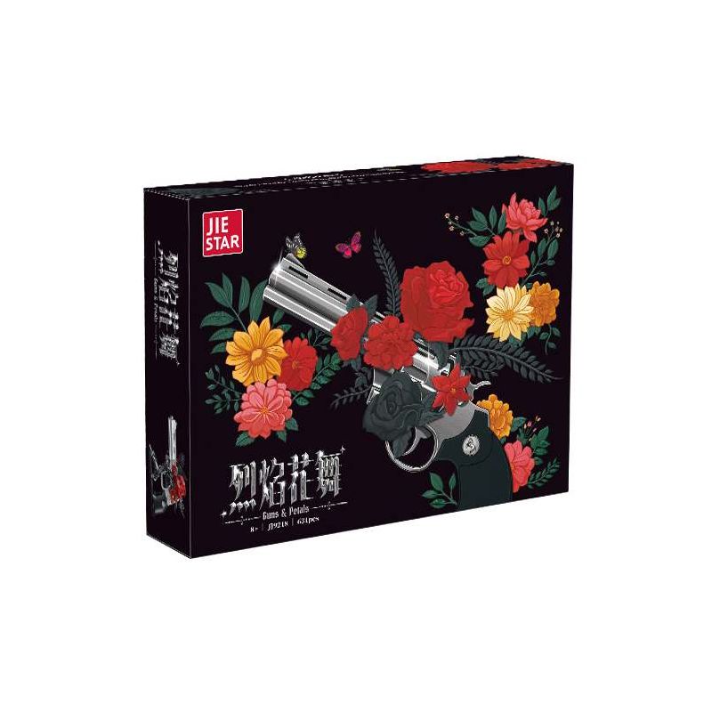 JIESTAR JJ9218 9218 FLAME DANCE FANTASY ROSE REVOLVER bộ đồ chơi xếp lắp ráp ghép mô hình Military Army Quân Sự Bộ Đội 631 khối