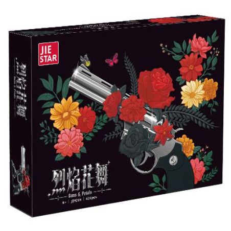 JIESTAR JJ9218 9218 FLAME DANCE FANTASY ROSE REVOLVER bộ đồ chơi xếp lắp ráp ghép mô hình Military Army Quân Sự Bộ Đội 631 khối