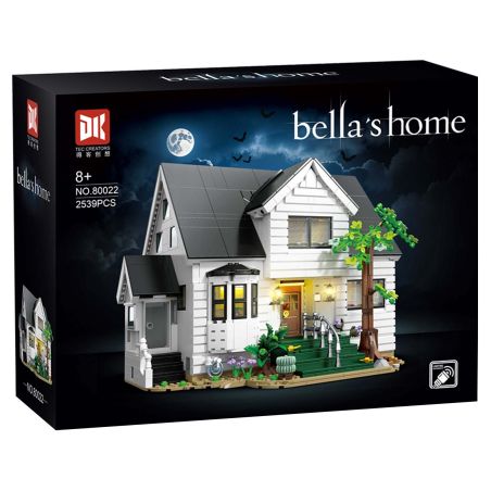 DK 80022 BELLA HOUSE BIỆT THỰ bộ đồ chơi xếp lắp ráp ghép mô hình Creator BELLA'S HOME Sáng Tạo 2539 khối