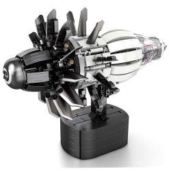 REOBRIX 33018 MỞ MÔ HÌNH KHÁI NIỆM DỰ ÁN FAN ENGINE GE RISE SAFRAN bộ đồ chơi xếp lắp ráp ghép mô hình 1351 khối