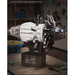 REOBRIX 33018 MỞ MÔ HÌNH KHÁI NIỆM DỰ ÁN FAN ENGINE GE RISE SAFRAN bộ đồ chơi xếp lắp ráp ghép mô hình 1351 khối