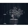 REOBRIX 33018 MỞ MÔ HÌNH KHÁI NIỆM DỰ ÁN FAN ENGINE GE RISE SAFRAN bộ đồ chơi xếp lắp ráp ghép mô hình 1351 khối