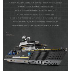 REOBRIX 66103 DU THUYỀN SANG TRỌNG bộ đồ chơi xếp lắp ráp ghép mô hình Creator LUXURY YACHT Sáng Tạo 4421 khối