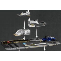 REOBRIX 66103 DU THUYỀN SANG TRỌNG bộ đồ chơi xếp lắp ráp ghép mô hình Creator LUXURY YACHT Sáng Tạo 4421 khối