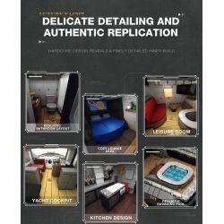 REOBRIX 66103 DU THUYỀN SANG TRỌNG bộ đồ chơi xếp lắp ráp ghép mô hình Creator LUXURY YACHT Sáng Tạo 4421 khối