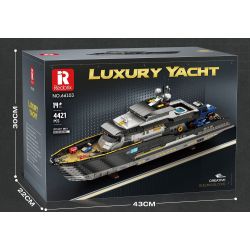 REOBRIX 66103 DU THUYỀN SANG TRỌNG bộ đồ chơi xếp lắp ráp ghép mô hình Creator LUXURY YACHT Sáng Tạo 4421 khối