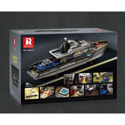REOBRIX 66103 DU THUYỀN SANG TRỌNG bộ đồ chơi xếp lắp ráp ghép mô hình Creator LUXURY YACHT Sáng Tạo 4421 khối