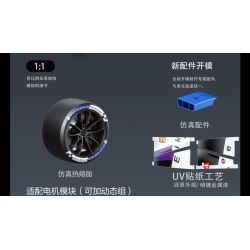 EIKEE Y18082 18082 BMW HYBRID V8 LE MANS RACING 1 tỷ lệ 1:8 bộ đồ chơi xếp lắp ráp ghép mô hình Technic Kỹ Thuật Công Nghệ Cao Mô Hình Phương Tiện 3507 khối