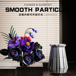 BEAUTY AND 13038 VÀNG ĐÊM MÀU TÍM bộ đồ chơi xếp lắp ráp ghép mô hình Creator SPELLING FLOWER STORY Sáng Tạo 836 khối