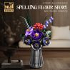 BEAUTY AND 13038 VÀNG ĐÊM MÀU TÍM bộ đồ chơi xếp lắp ráp ghép mô hình Creator SPELLING FLOWER STORY Sáng Tạo 836 khối