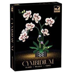 BEAUTY AND 13113 QIDELAN bộ đồ chơi xếp lắp ráp ghép mô hình Creator CYMBIDIUM Sáng Tạo 736 khối