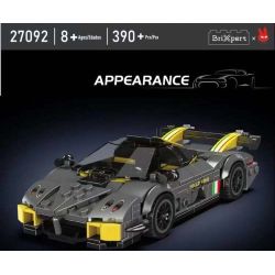 MouldKing 27092 Mould King 27092 PAGANI HUAYRA bộ đồ chơi xếp lắp ráp ghép mô hình Speed Champions Racing Cars Đua Xe Công Thức 390 khối