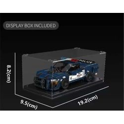 MouldKing 27090 Mould King 27090 FORD MUSTANG SHELBY GT500 XE CẢNH SÁT bộ đồ chơi xếp lắp ráp ghép mô hình Speed Champions Racing Cars SHELBY GT500 POLICE CAR Đua Xe Công Thức 489 khối