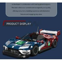 MouldKing 27103 Mould King 27103 LE MANS CHAMPION 2016 FORD GT RACING XE bộ đồ chơi xếp lắp ráp ghép mô hình Speed Champions Racing Cars GT2016 LEMANS ENDURANCE RACING CAR Đua Xe Công Thức 347 khối